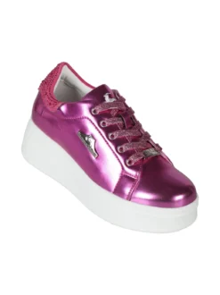 Nazareno Gabrielli Sneakers donna effetto metalizzato con zeppa