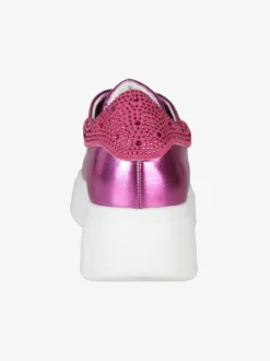Nazareno Gabrielli Sneakers donna effetto metalizzato con zeppa