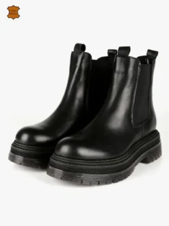 Nerofumo Stivaletti in pelle chelsea da donna