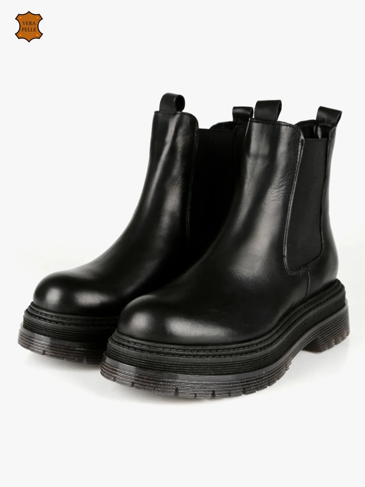 Nerofumo Stivaletti in pelle chelsea da donna