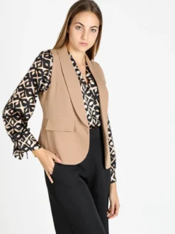 New Collection Gilet donna tinta unita