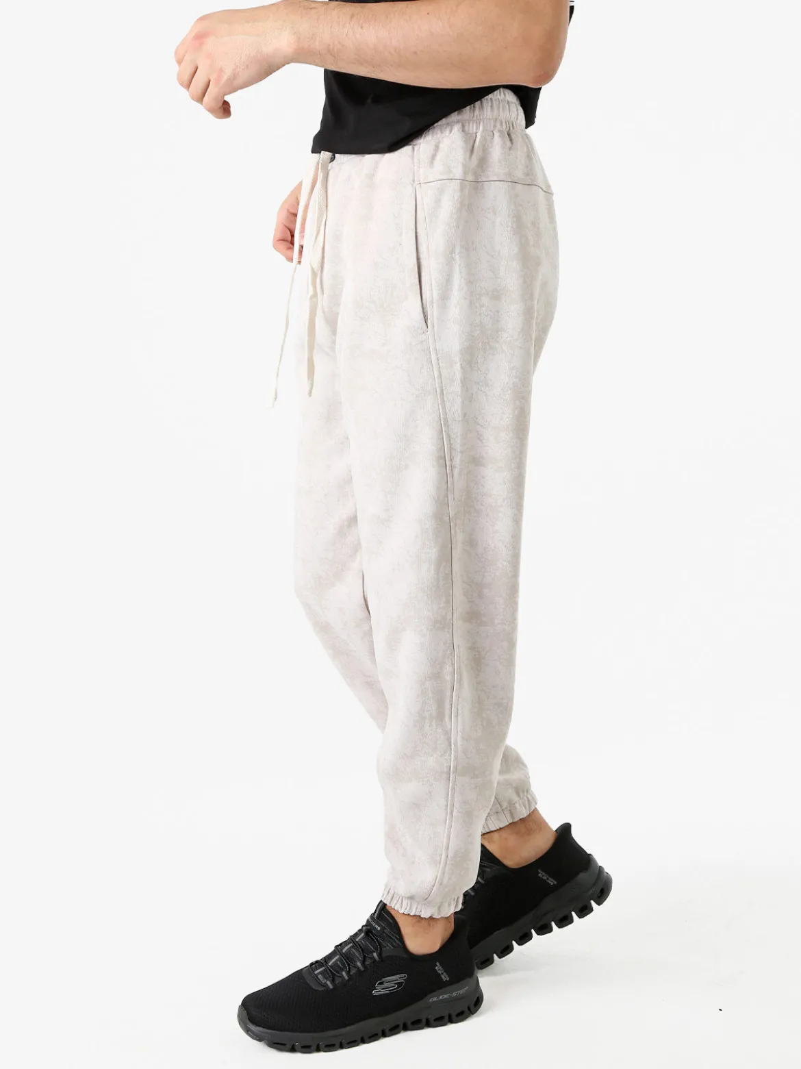 New Dream Pantaloni sportivi da uomo con coulisse ed elastico sul finale - beige
