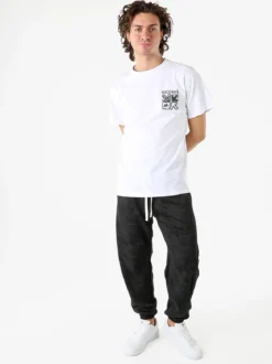 New Dream Pantaloni sportivi da uomo con coulisse ed elastico sul finale - nero