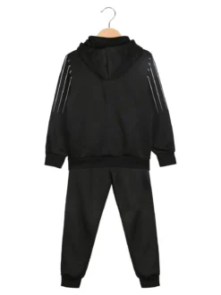 New Kids Completo tuta 2 pezzi da bambino con cappuccio - nero