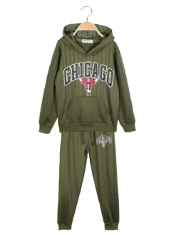 New Kids Completo tuta sportiva 2 pezzi da bambino con cappuccio