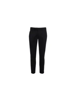 New Marshll Pantaloni da uomo in cotone con risvolti sul finale - nero