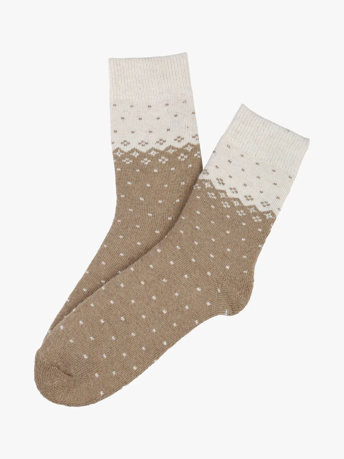North Pole Calze corte da donna in lana di alpaca - beige
