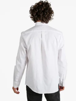 Norway Camicia da uomo in cotone a maniche lunghe - bianco