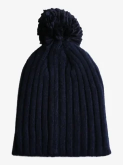 Norway Cappello donna in maglia con pompon - blu scuro
