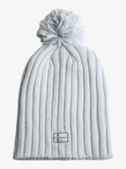 Norway Cappello donna in maglia con pompon - ghiaccio