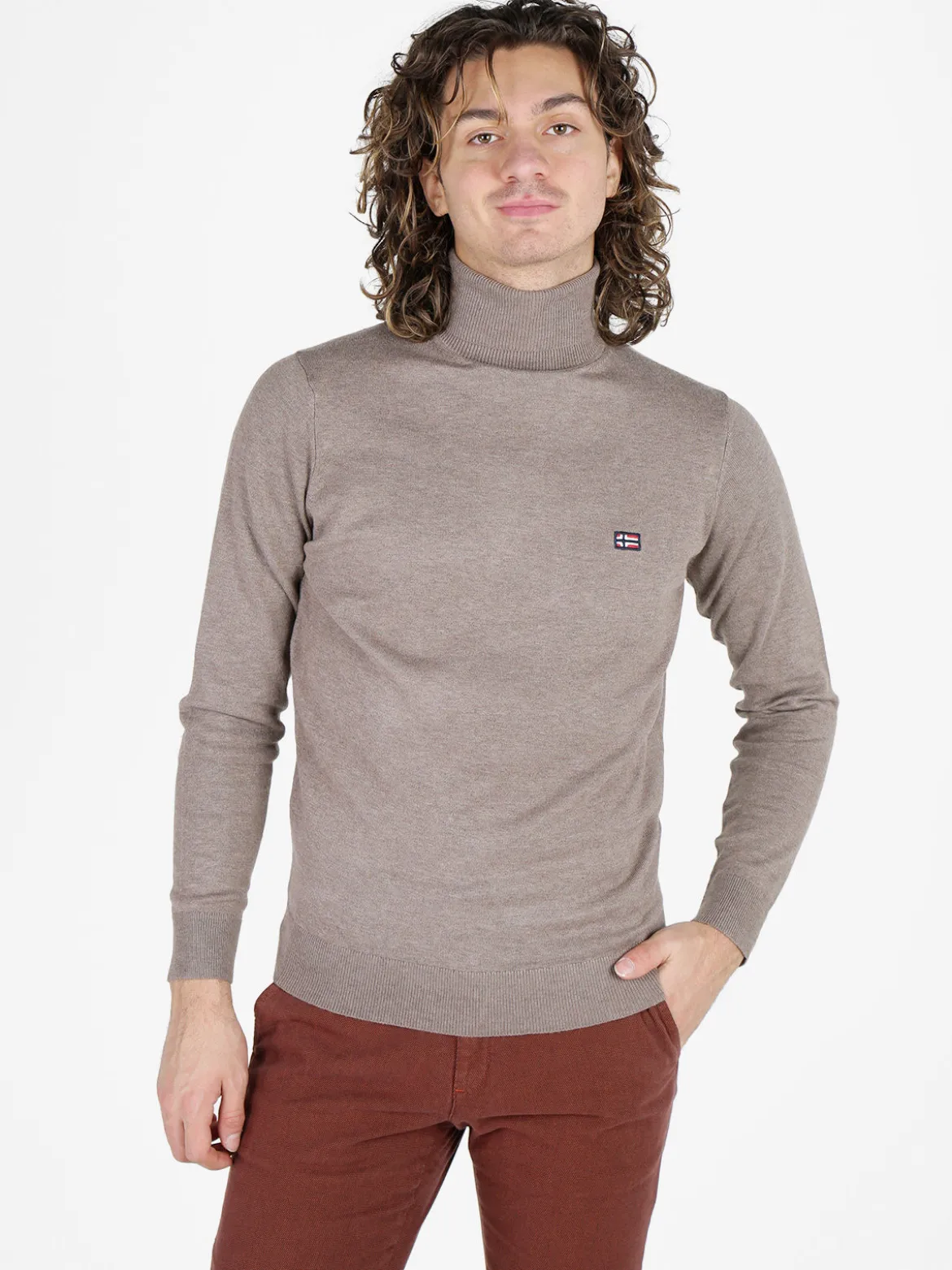 Norway Dolcevita da uomo in maglia