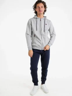 Norway Felpa da uomo con cappuccio e zip - grigio