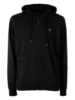 Norway Felpa da uomo full zip con cappuccio - nero