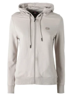 Norway Felpa donna full zip con cappuccio - sabbia