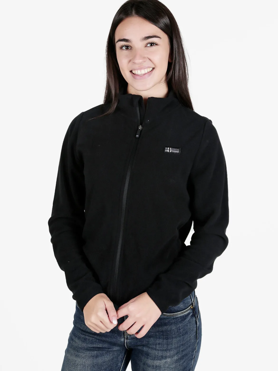 Norway Felpa donna in pile full zip