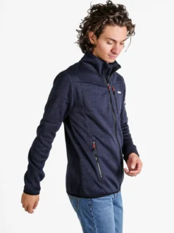 Norway Felpa invernale da uomo con zip - blu scuro