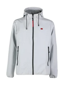 Norway Giacca a vento da uomo impermeabile con cappuccio e zip