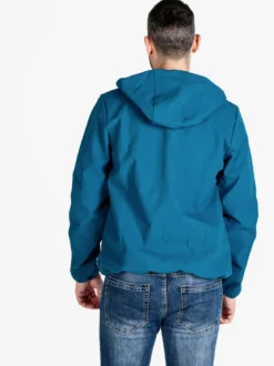 Norway Giacca a vento da uomo impermeabile con cappuccio e zip