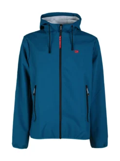Norway Giacca a vento da uomo impermeabile con cappuccio e zip