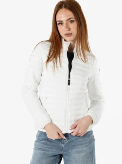 Norway Giubbino donna modello 100 grammi con zip - bianco