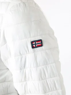 Norway Giubbino donna modello 100 grammi con zip - bianco