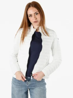 Norway Giubbino donna modello 100 grammi con zip - bianco