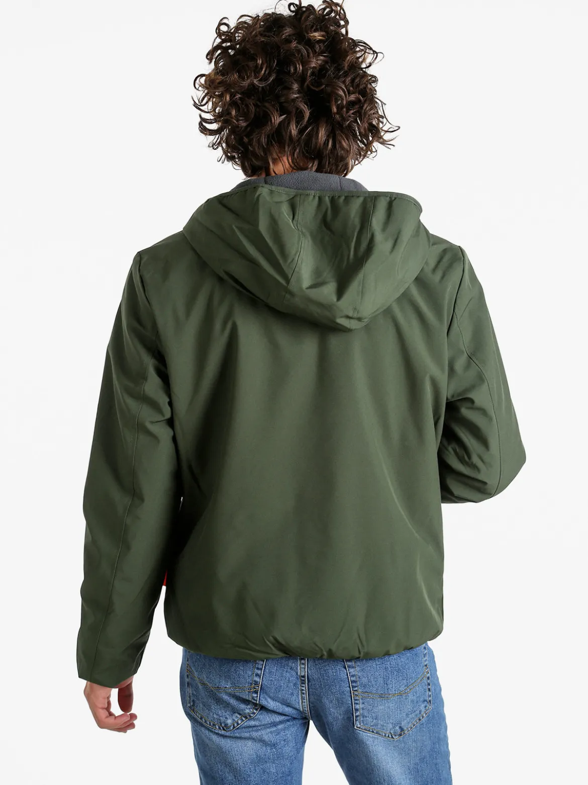 Norway Giubbotto impermeabile da uomo con cappuccio e zip - militare