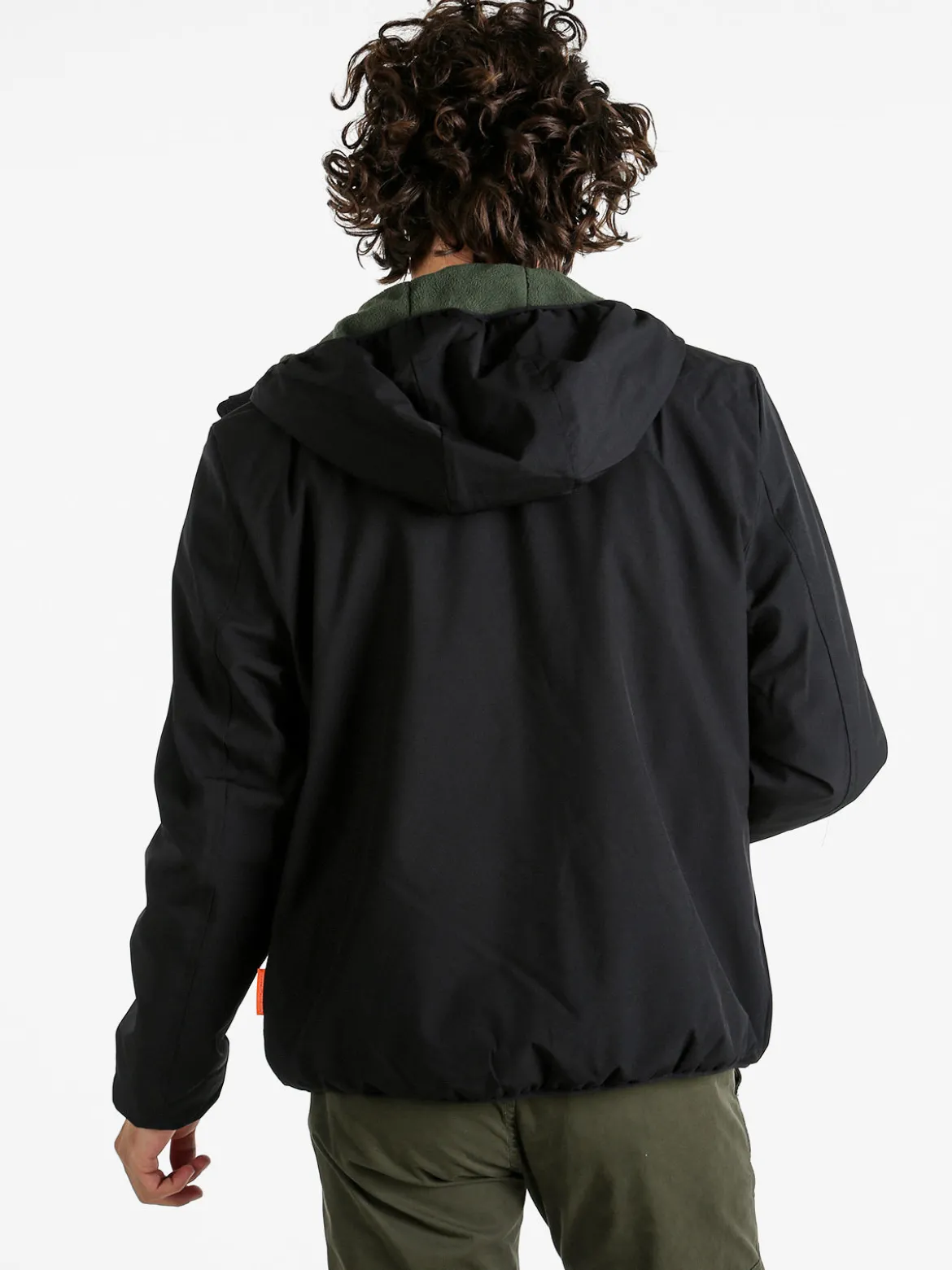 Norway Giubbotto impermeabile da uomo con cappuccio e zip - nero