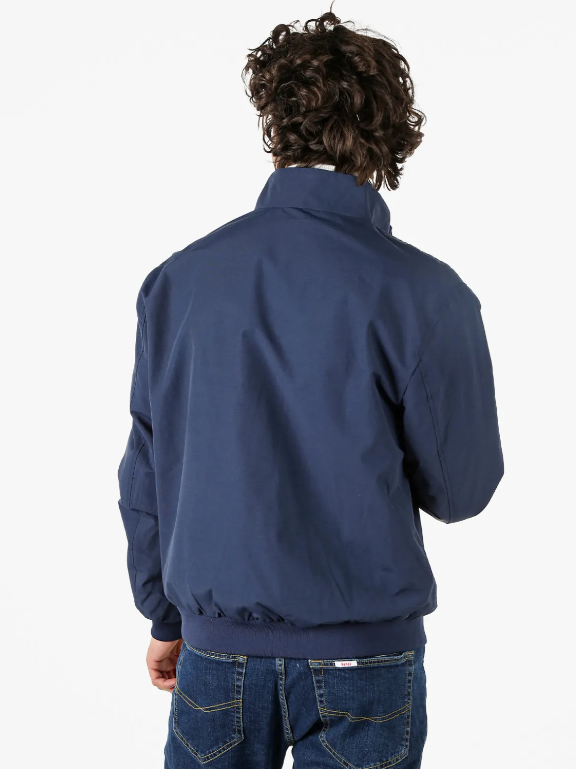Norway Giubbotto uomo con zip e interno in pile - blu scuro