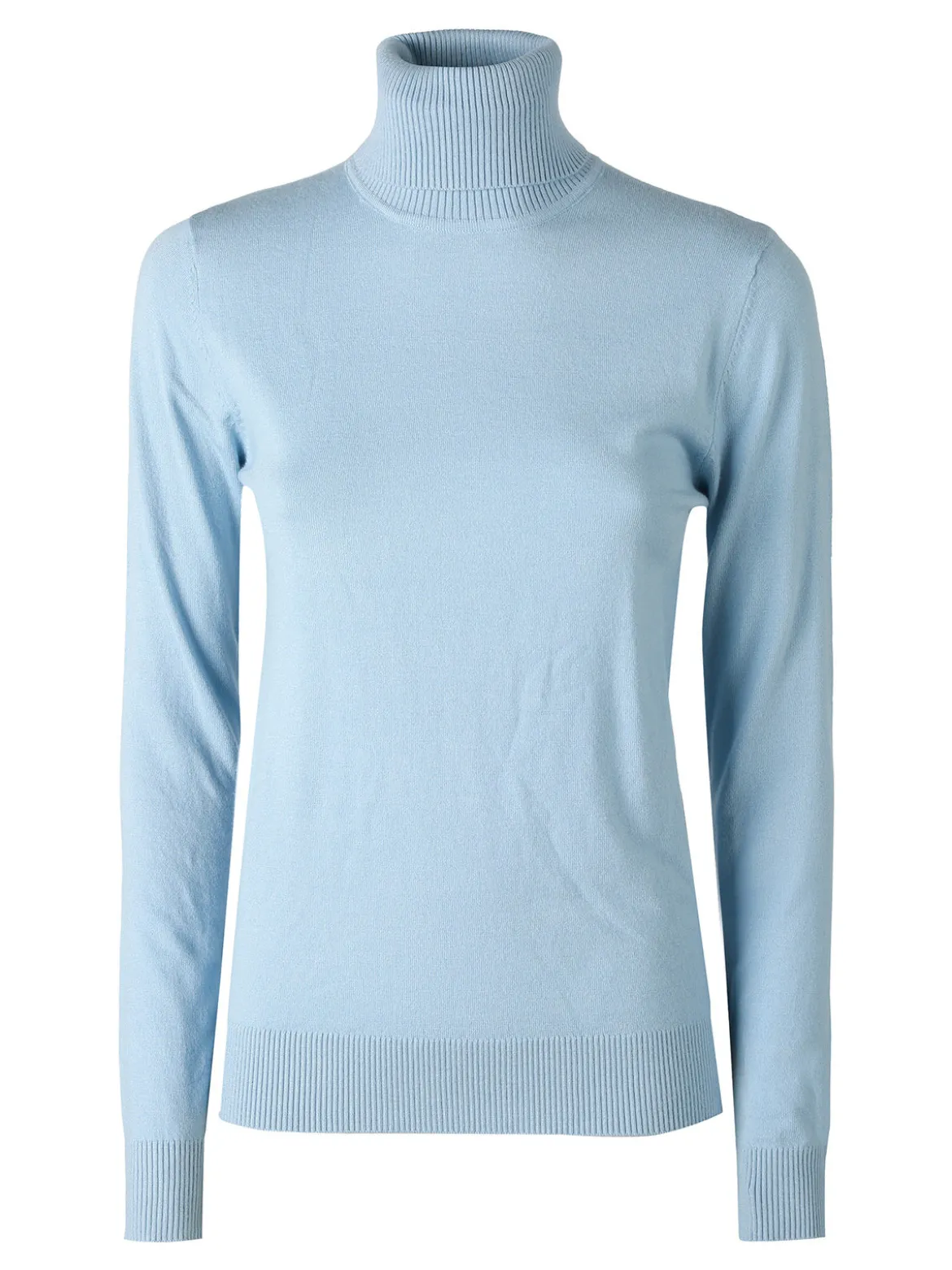 Norway Maglia dolcevita donna in tinta unita - azzurro