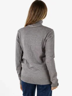 Norway Maglia dolcevita donna in tinta unita - grigio