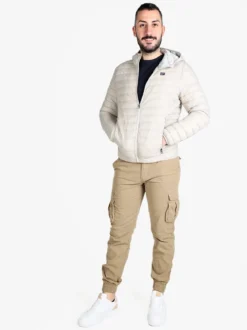 Norway Piumino da uomo 100 g con cappuccio e zip