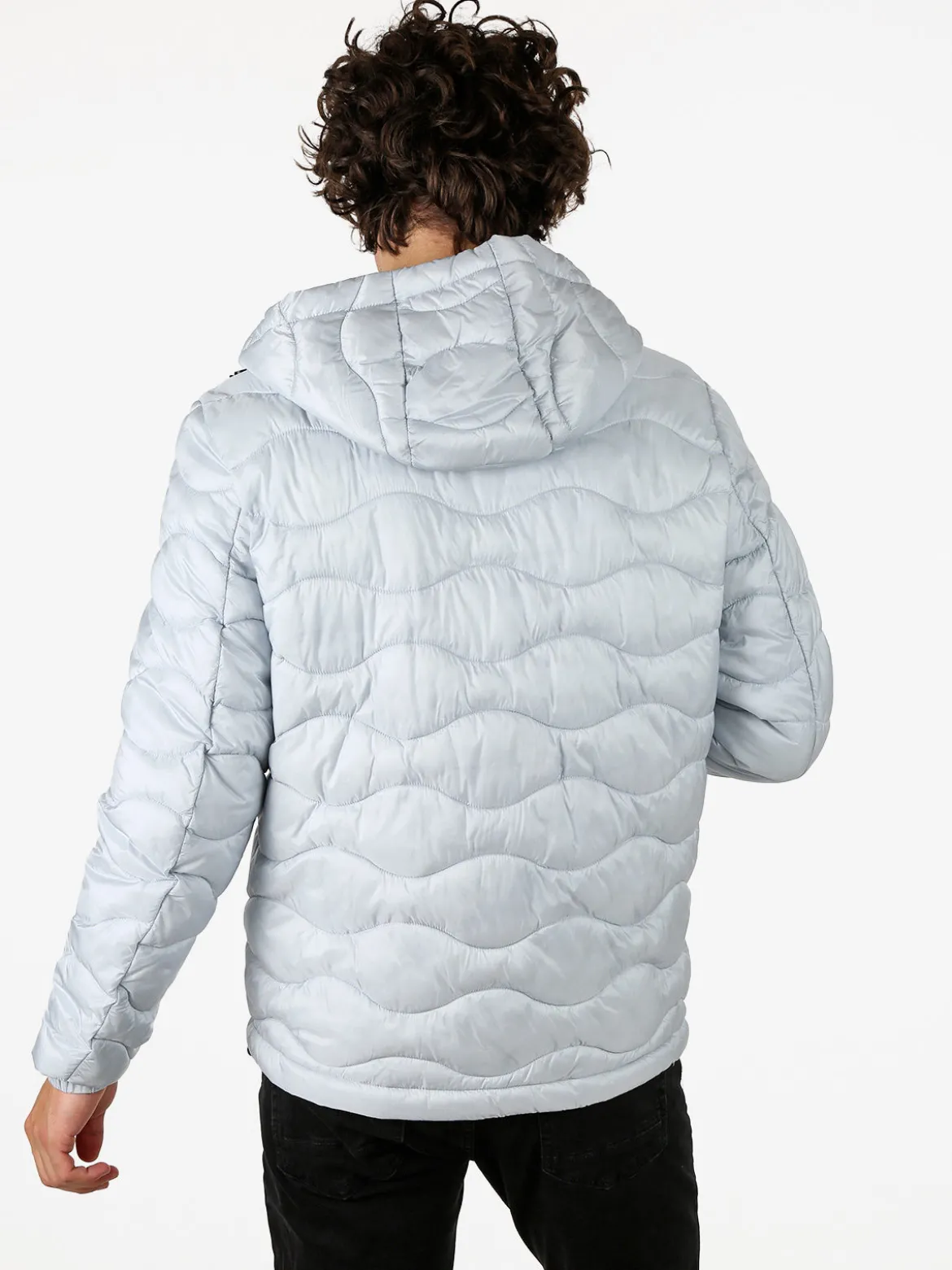 Norway Piumino leggero da uomo con cappuccio e zip - perla