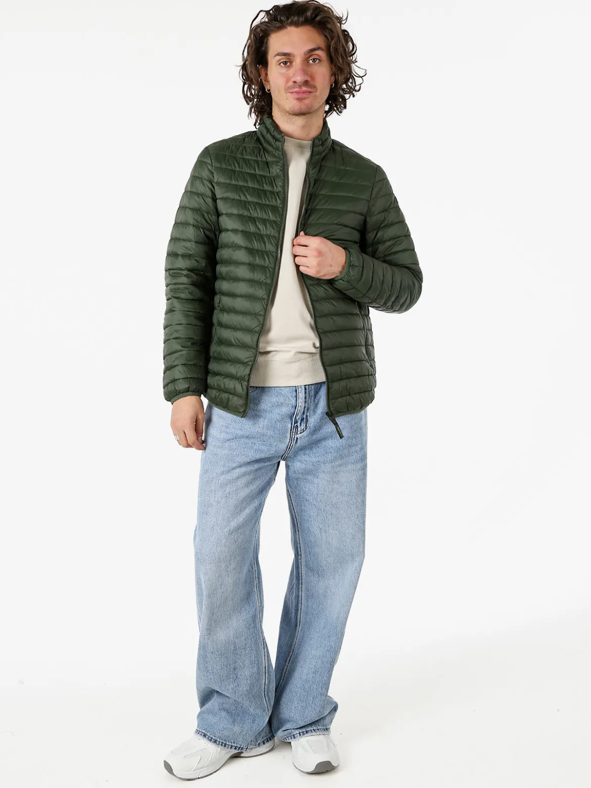 Norway Piumino leggero da uomo con zip - militare