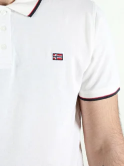 Norway Polo da uomo a maniche corte in cotone