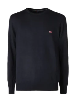 Norway Pullover girocollo da uomo in maglia - blu scuro