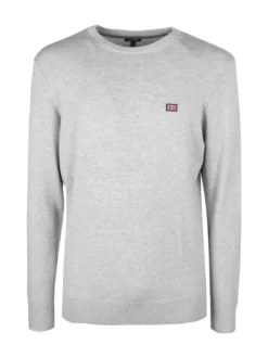 Norway Pullover girocollo da uomo in maglia tinta unita