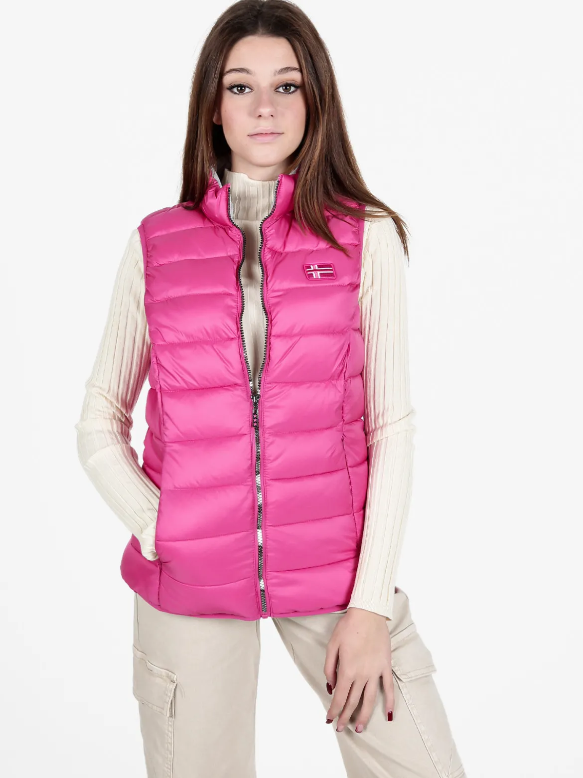 Norway Smanicato donna imbottito con zip