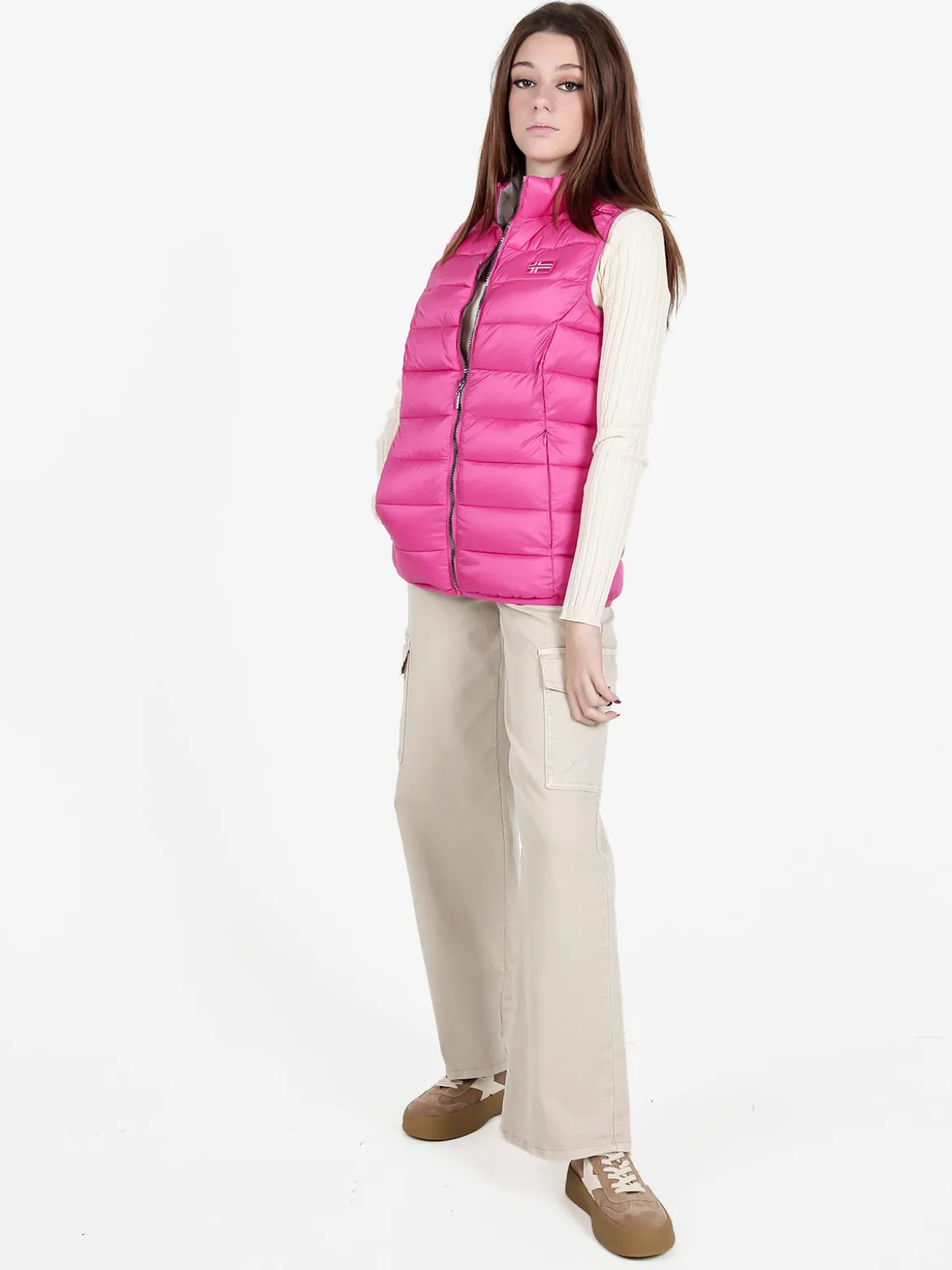 Norway Smanicato donna imbottito con zip