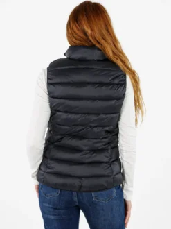 Norway Smanicato donna imbottito con zip - nero