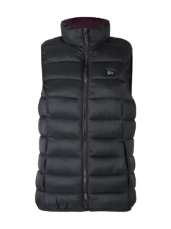 Norway Smanicato donna imbottito con zip - nero