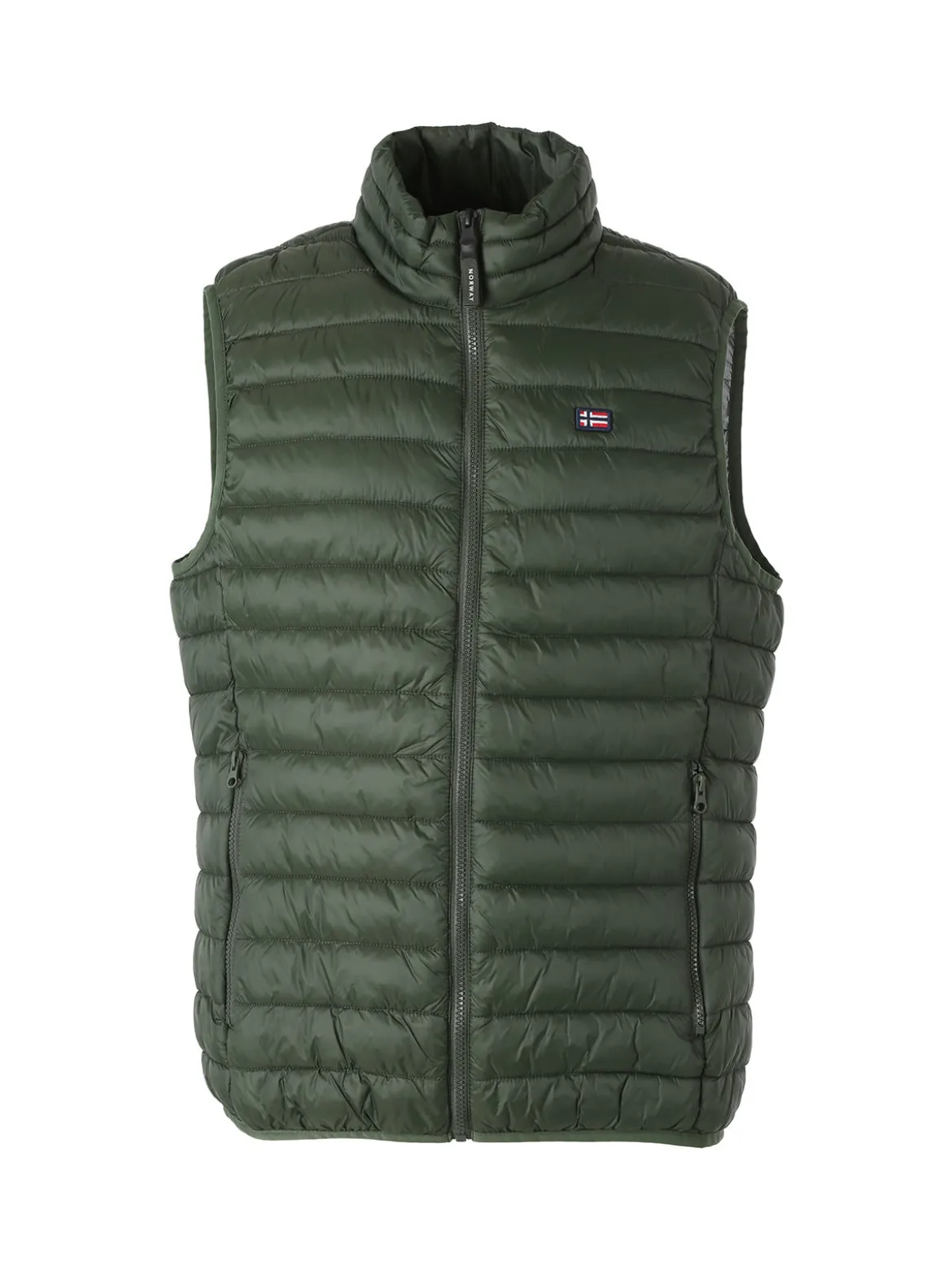 Norway Smanicato imbottito da uomo con zip - militare