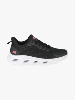 Norway Sneakers da donna sportive in tessuto - nero