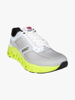 Norway Sneakers sportive da uomo con intersuola geometrica - grigio