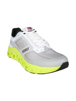 Norway Sneakers sportive da uomo con intersuola geometrica - grigio