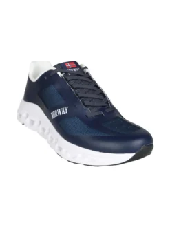 Norway Sneakers sportive da uomo con intersuola geometrica - blu scuro