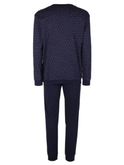 Nottingham Pigiama da uomo lungo in cotone interlock