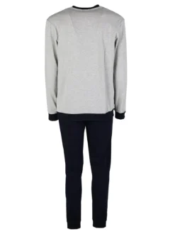 Nottingham Pigiama lungo da uomo in cotone jersey
