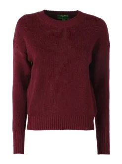 Nova Maglione girocollo da donna lurex - bordeaux