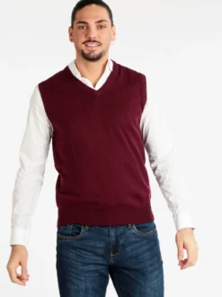 Occhi&Belli Gilet in maglia da uomo in misto cachemire